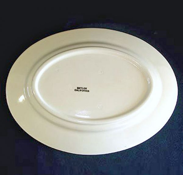 Metlox Vernon Ware Della Robbia Oval Serving Platter #2