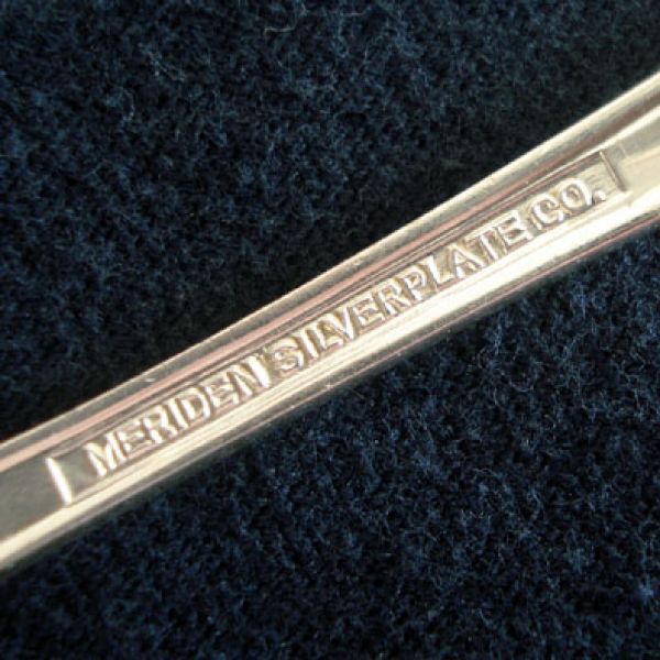 First Lady Meriden Silverplate Pickle Fork and Sugar Sifter Spoon #2