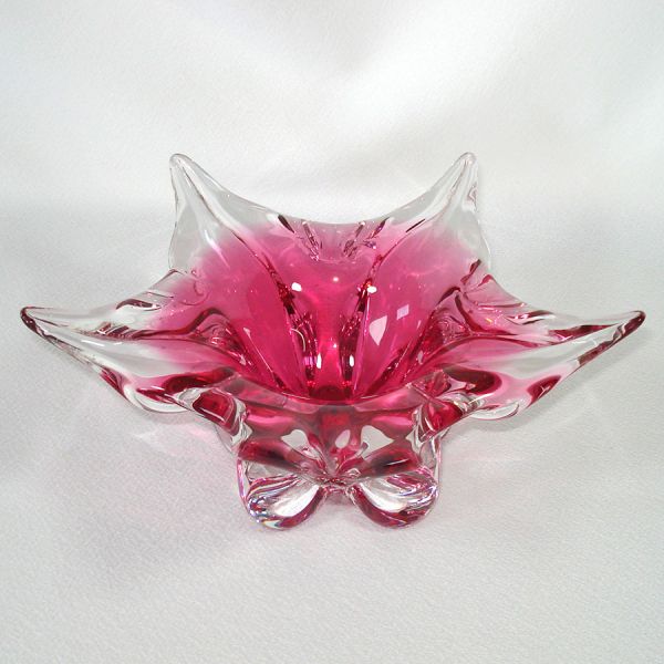 Murano Pink Starfish Art Glass Petal Bowl #3