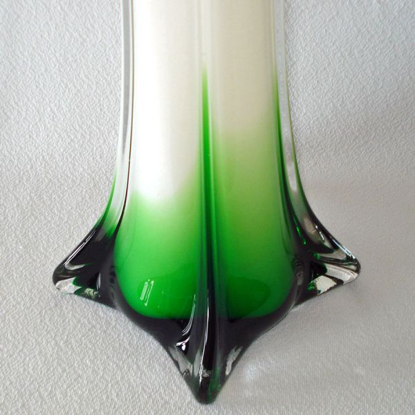 Italian Art Glass Flower Form Tall Vase #4