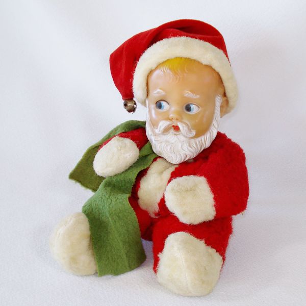 1955 Knickerbocker Musical Baby Santa Claus Doll Christmas #2