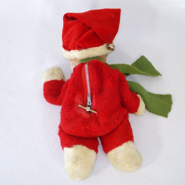 1955 Knickerbocker Musical Baby Santa Claus Doll Christmas #4