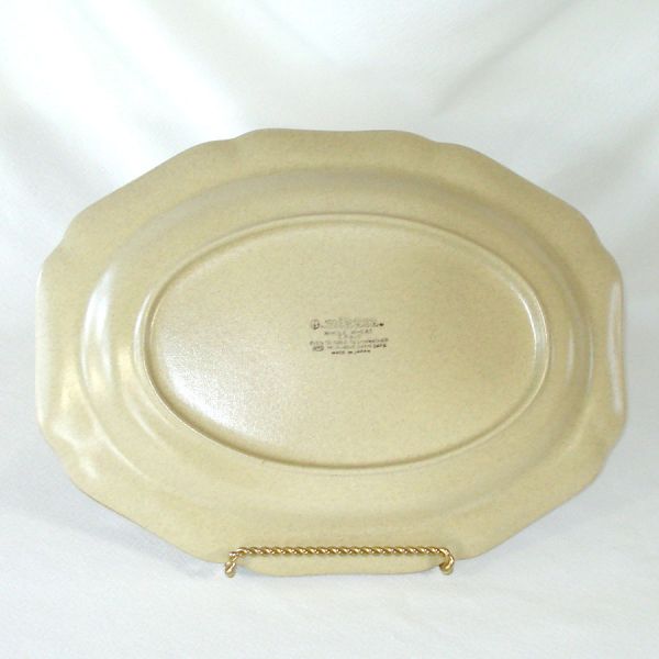 Mikasa Whole Wheat 14 Inch Oval Serving Platter Mint #2