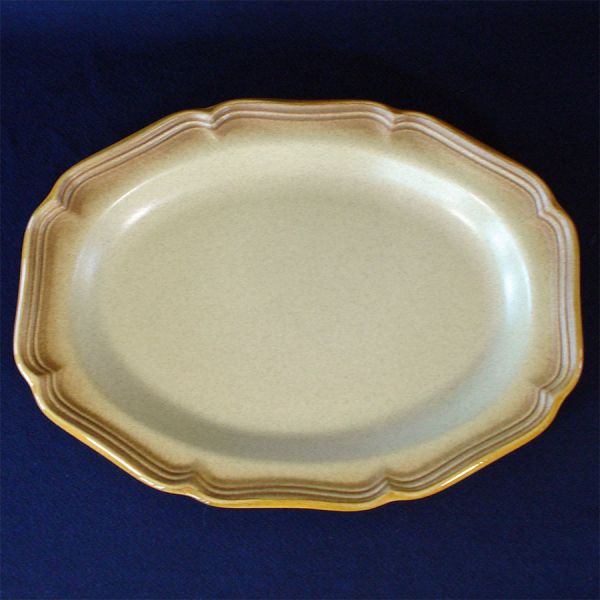 Mikasa Whole Wheat 14 Inch Oval Serving Platter Mint #3