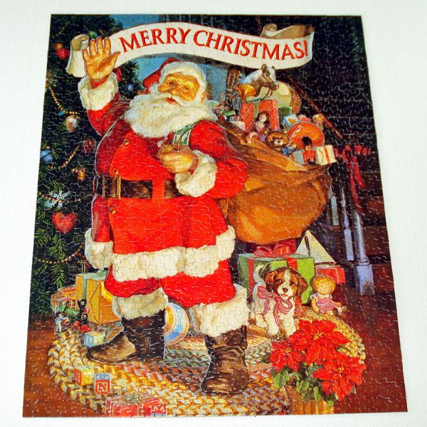 Merry Christmas Santa Springbok 1000 Piece Puzzle Complete #2