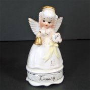 Napco January Angel of the Month Figurine New Year