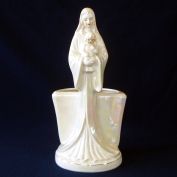 Napco Iridescent Madonna And Child Figural Planter