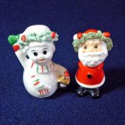 Napco Mini Bone China Santa Snowman Christmas Figures
