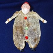 1930s Mesh Netting Santa Claus Candy Container