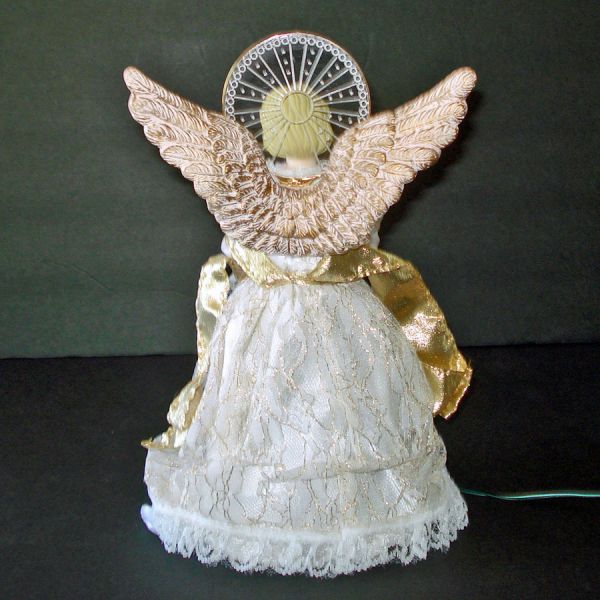 Lighted Peace on Earth Christmas Angel Tree Topper Doll #2