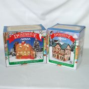 Noma Dickensville 2 Lighted Christmas Village Houses