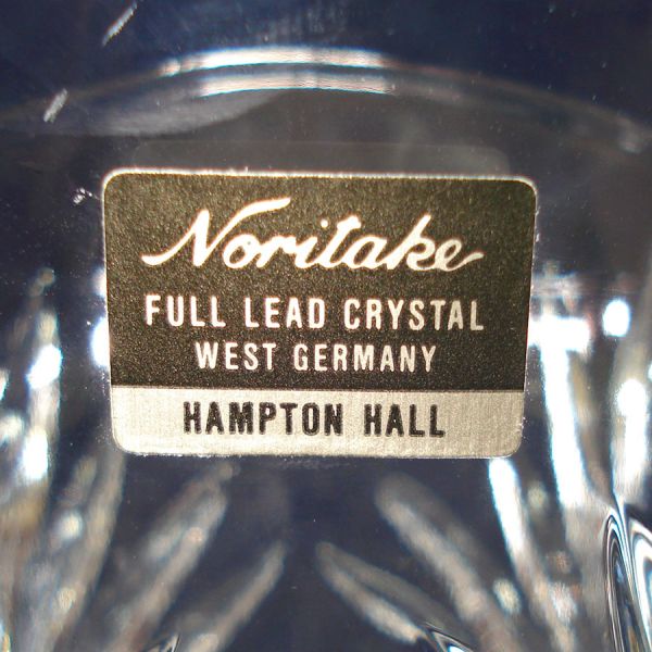 Noritake West Germany Lead Crystal Fan Vase #2