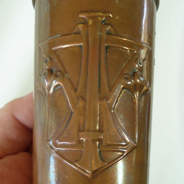 Art Nouveau Copper Tumbler Vase #3