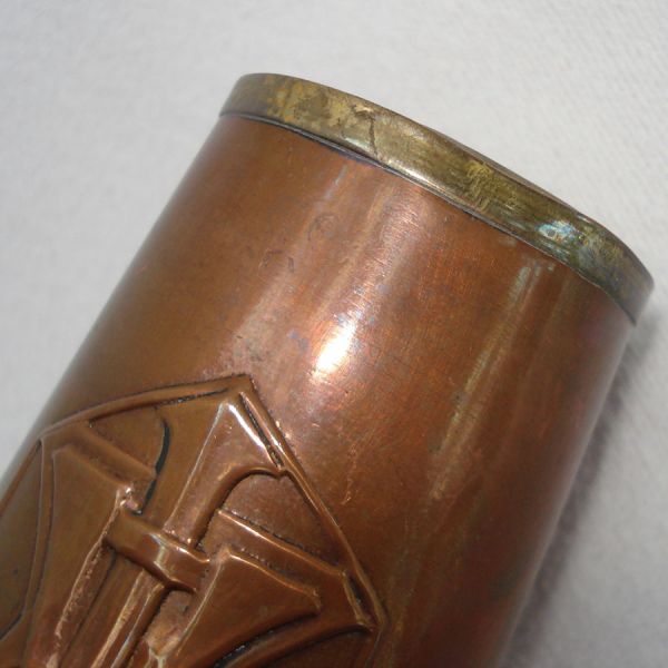 Art Nouveau Copper Tumbler Vase #8