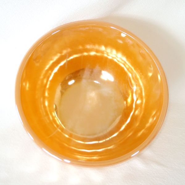 Fire King Peach Lustre Swirl Mixing Bowls Set of 3 #5