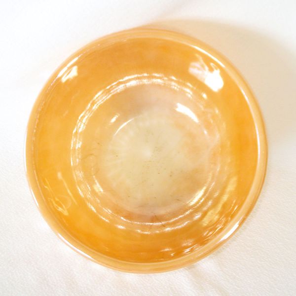 Fire King Peach Lustre Swirl Mixing Bowls Set of 3 #6