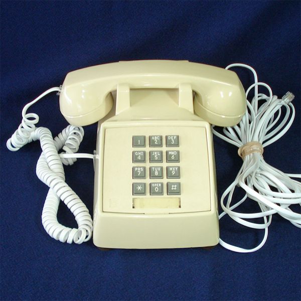 Cream Touch Tone PacTel Desk Telephone Working #4