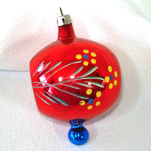 Poland Fancy Double Indent Glass Christmas Ornament #3