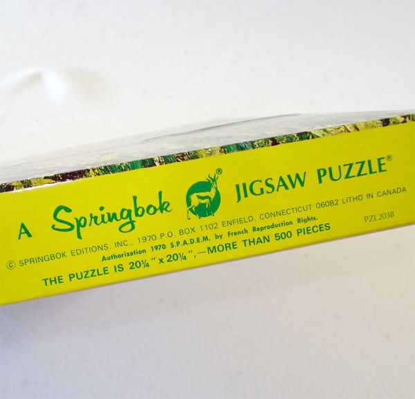 Monet Pond With Waterlilies Springbok Fine Art Puzzle Complete #3