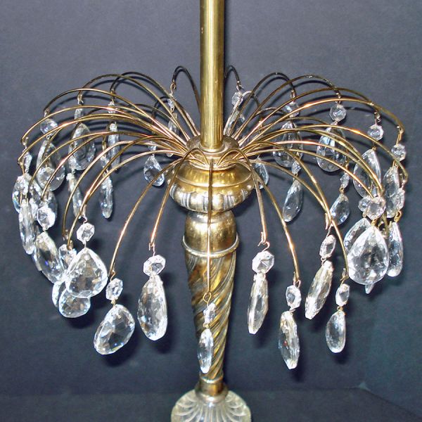 Waterfall Canopy Lamp Fitting With 36 Crystal Prisms #2
