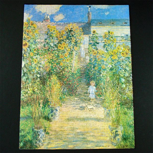 Monet Artists Garden At Vetheuil Fine Art Jigsaw Puzzle #2