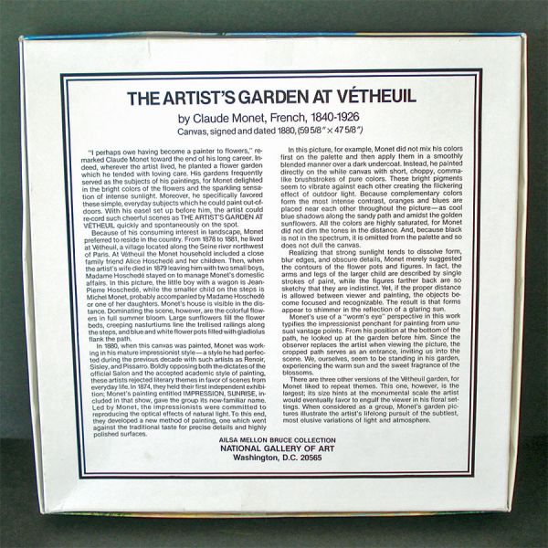 Monet Artists Garden At Vetheuil Fine Art Jigsaw Puzzle #3