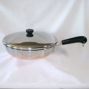 Revere Copper Clad Stainless 12 Inch Covered Skillet
