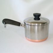 Revere Copper Clad Stainless 1.5 Qt Tall Covered Saucepan