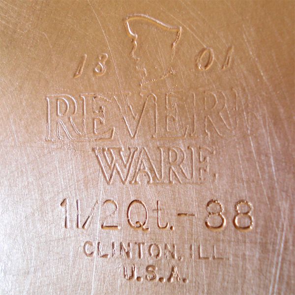 Revere Ware Copper Clad Stainless 1.5 Quart Covered Saucepan #5