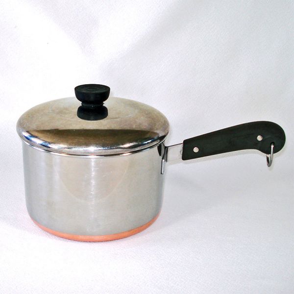 Revere Ware Copper Clad Stainless Steel 3 Quart Covered Saucepan #2