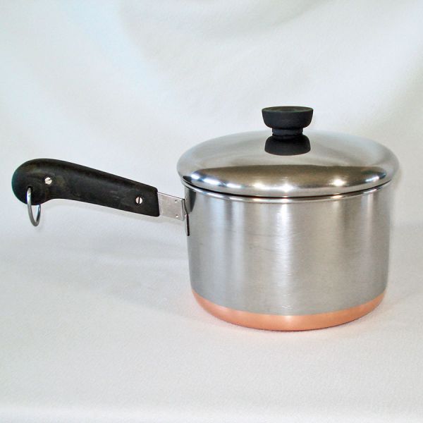 Revere Ware Copper Clad Stainless Steel 3 Quart Covered Saucepan #2