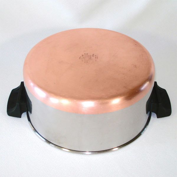 Revere Ware Copper Clad Stainless 4 Qt Covered Sauce Pot #4