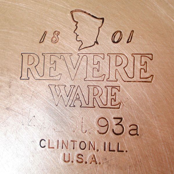 Revere Ware Copper Clad Stainless 4 Qt Covered Sauce Pot #5