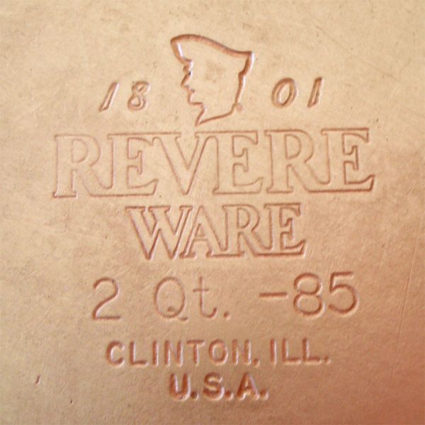 Revere Ware Copper Clad Stainless 2 Qt Tall Saucepan #5