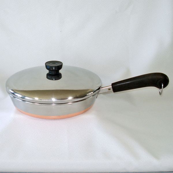 Revere Ware Copper Clad Stainless 9 Inch Covered Skillet