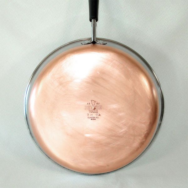 Revere Ware Copper Clad Stainless 9 Inch Covered Skillet #3