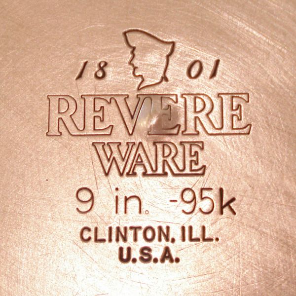 Revere Ware Copper Clad Stainless 9 Inch Covered Skillet #4