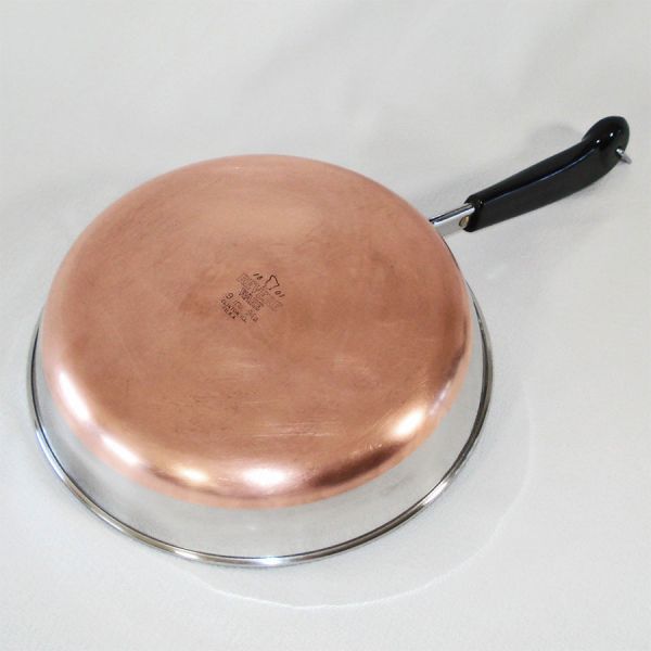 Revere Ware Copper Clad Stainless 9 Inch Covered Skillet #4