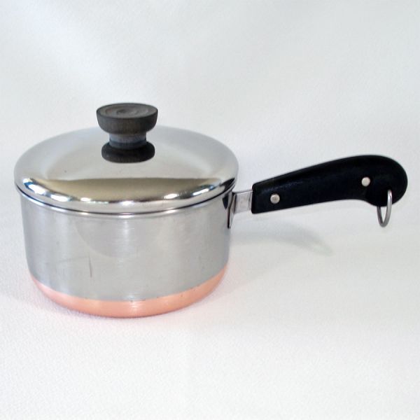 Revere Ware Copper Clad Stainless 1.5 Quart Covered Saucepan #2