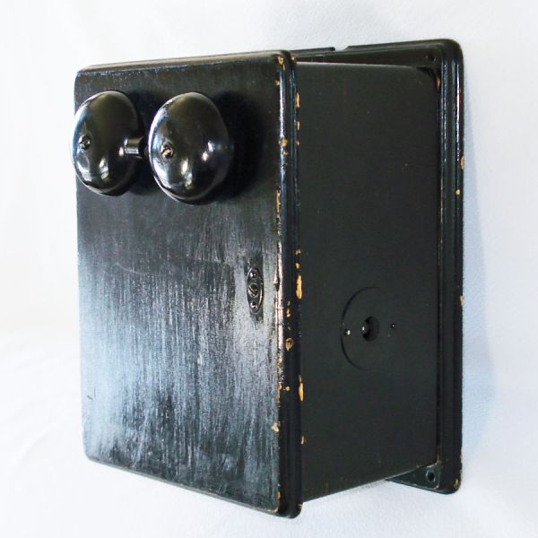 Antique Western Electric Telephone Ringer Box Painted Oak