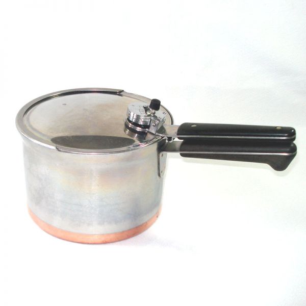 1940s Revere Ware Copper Clad 4 Quart Pressure Cooker #2