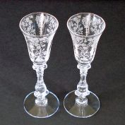Cambridge Rose Point 2 Cordial Goblets