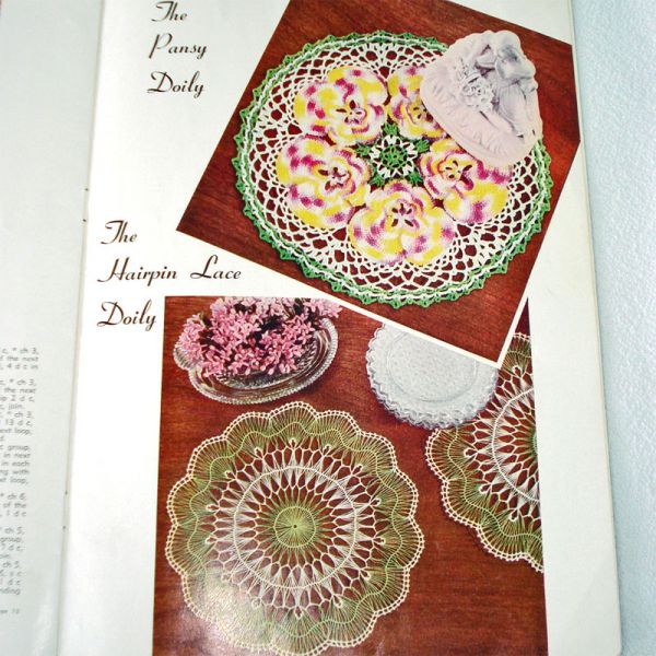 Crochet Doilies Star Pattern Instruction Booklet 1953 #5