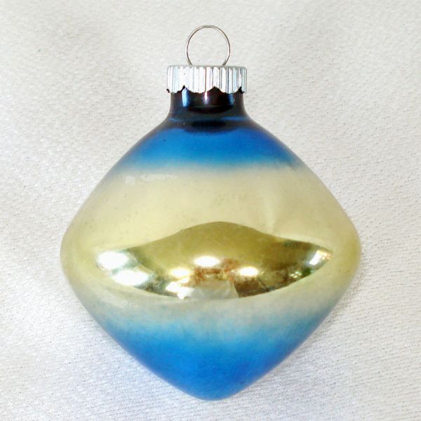 Shiny Brite Shaded Ombre Shapes Glass Christmas Ornaments #4