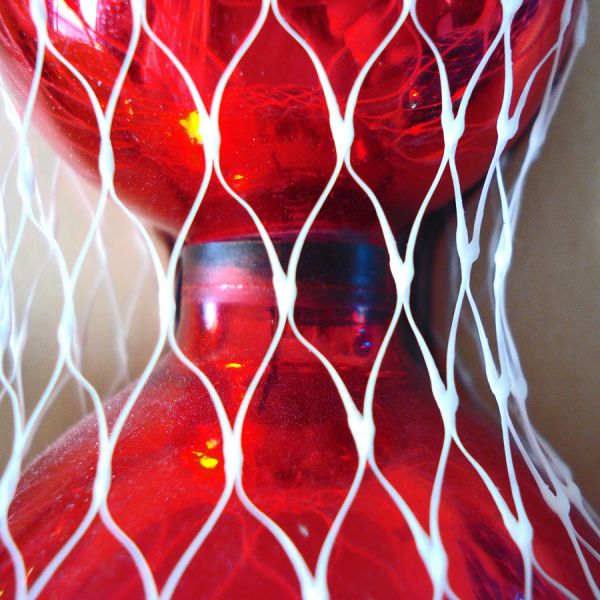 Box Shiny Brite Hourglass Mesh Netting Christmas Ornaments #3