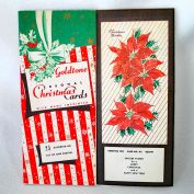 1950s Salesman Sample Christmas Cards Fold Out Display Book