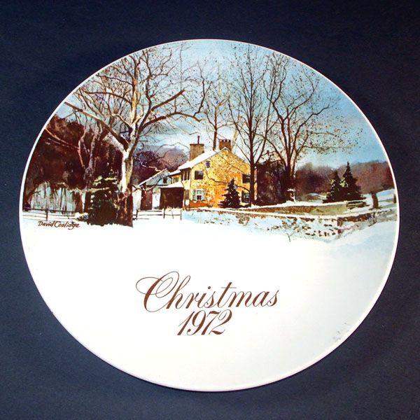 Smuckers 1972 Christmas Collector Plate, 1st in Series #1