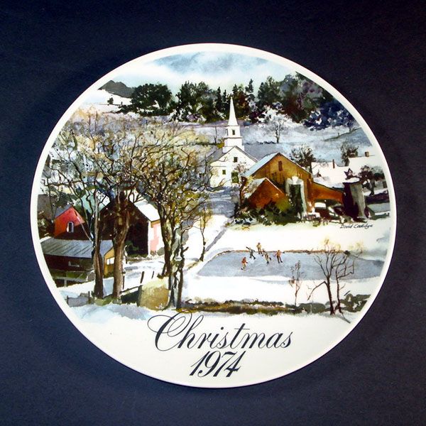 Smuckers 1974 Christmas Collector Plate, 3nd in Series #1