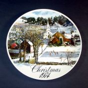Smuckers 1974 Christmas Collector Plate, 3nd in Series