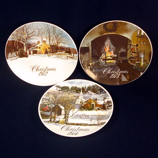 Smuckers 1974 Christmas Collector Plate, 3nd in Series #3